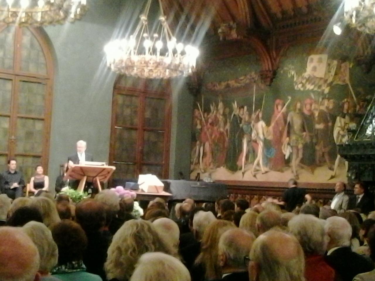 Discours de Josef Deimer dans la Rathausprunksaal