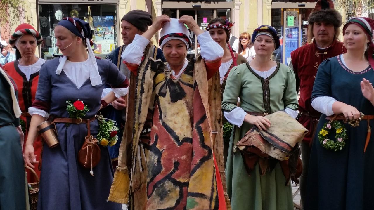 Rencontre dans Altstadtd du groupe des 