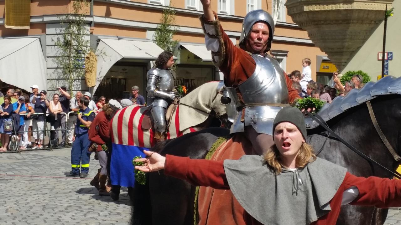 Edle Herren im Harnisch Nobles prêts pour le tournoi