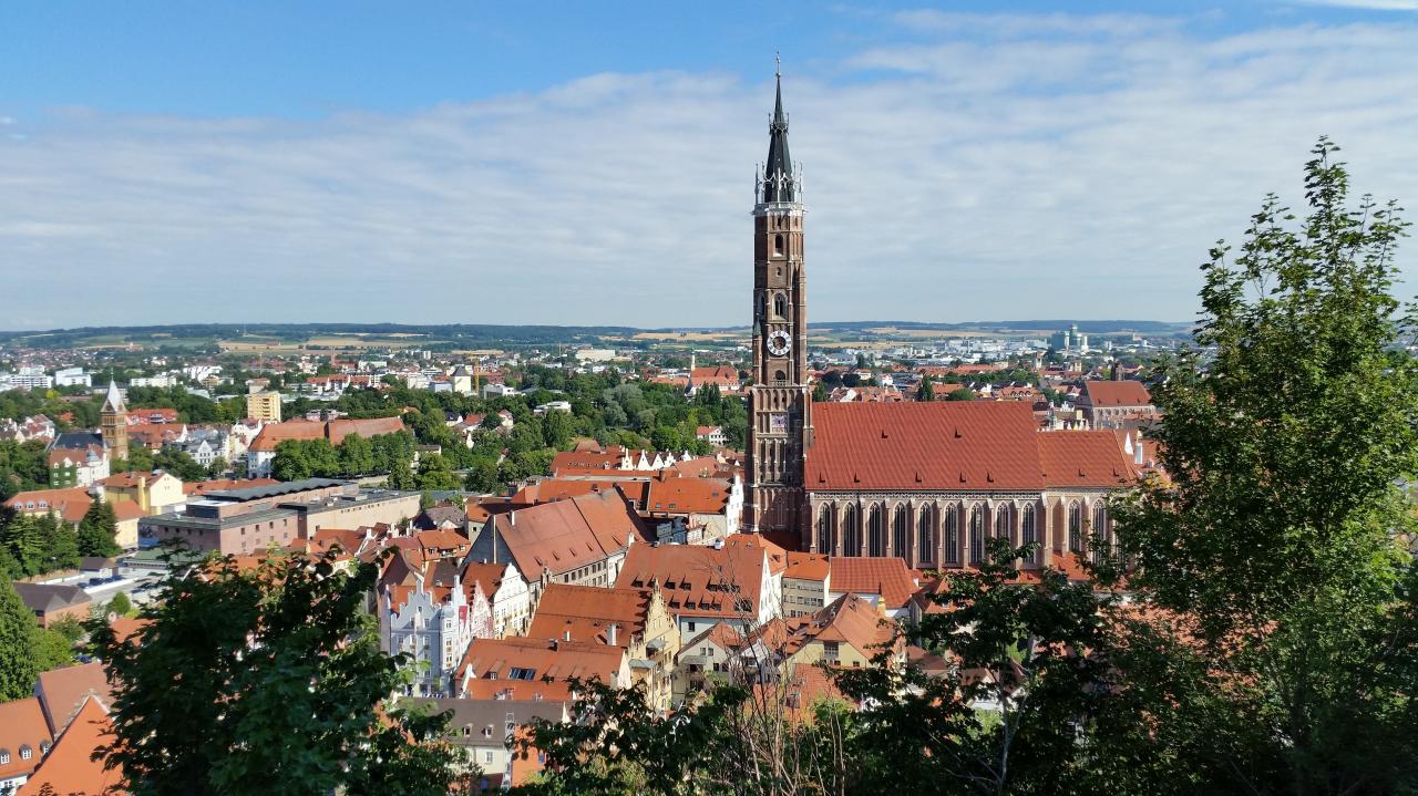 St Martin vu du Burg Trausnitz