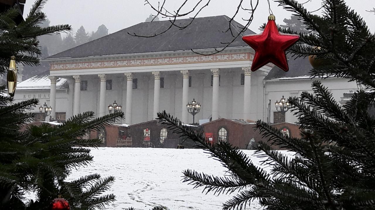 Trinkhalle sous la neige