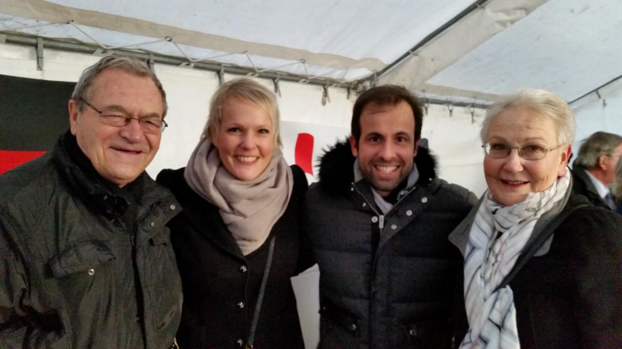 Michel, Hilburg et leur fille et leur gendre