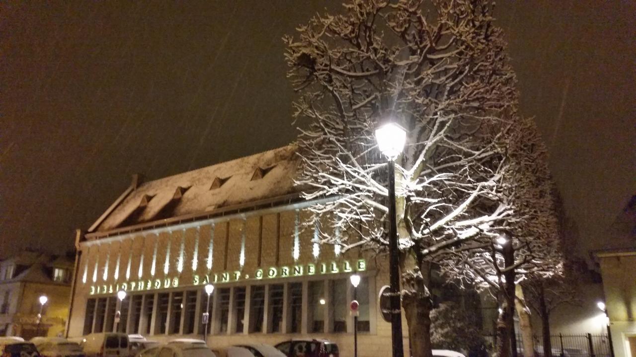 La neige sur la ville