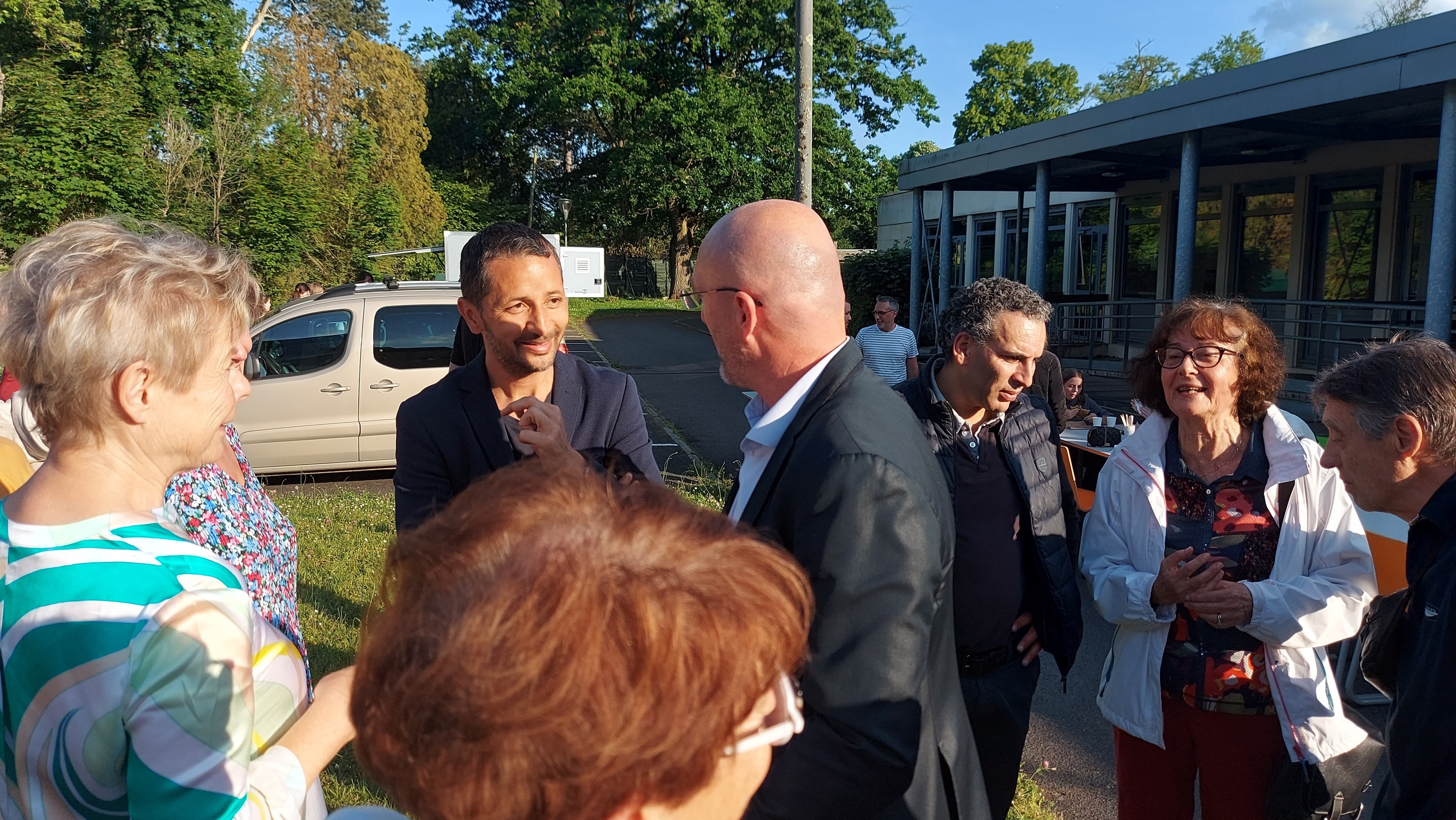 Les proviseurs avec Dominique et Guy
