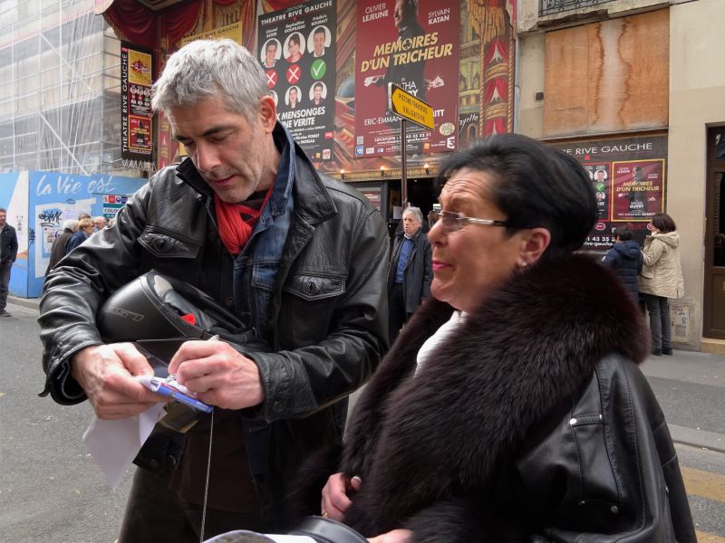 Sylvie et un des acteurs Philippe Maymat