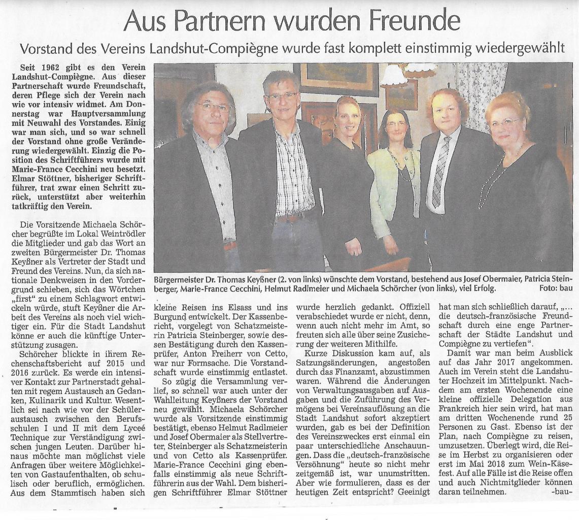 Article du Landshuter Zeitung