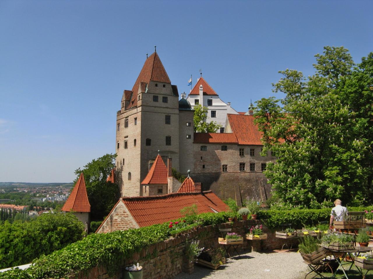 Burg Trausnitz lors du festival des jardins