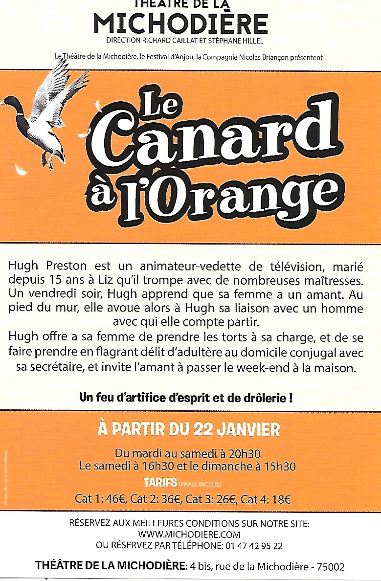 Flyer Le Canard à l'Orange 