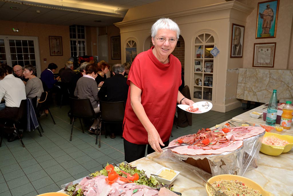 le buffet a du succès