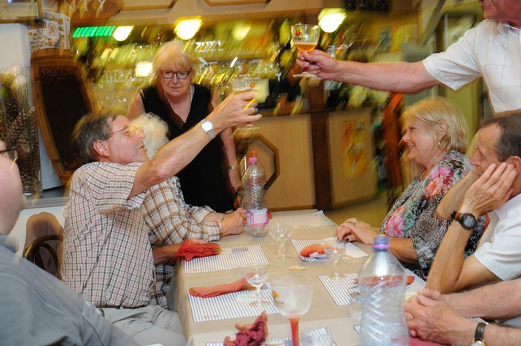 Soirée d'été au Relais du port à Jaux