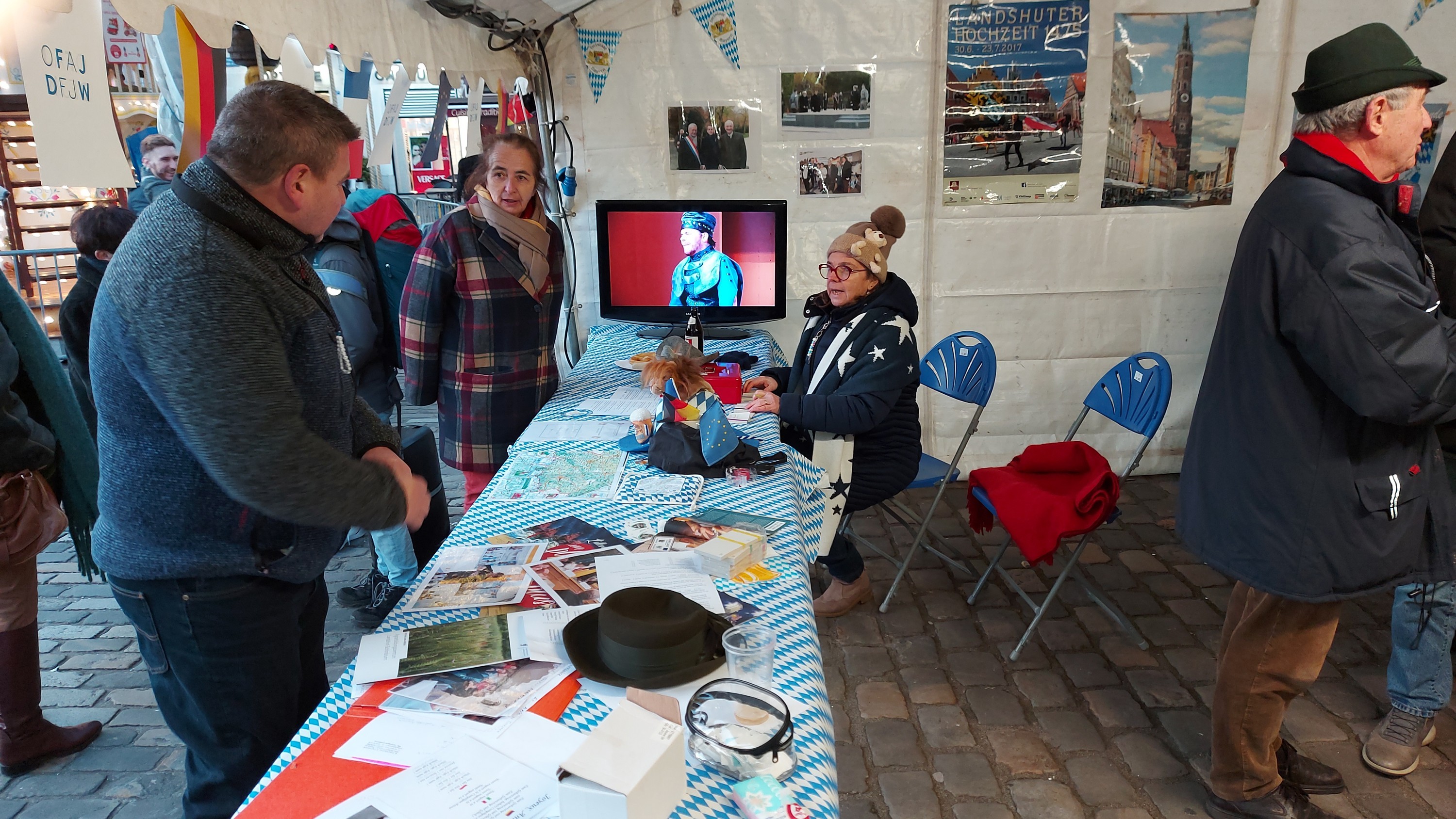 Le stand d'information 