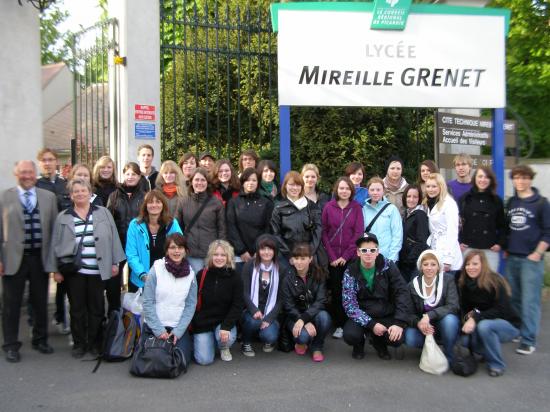 Le groupe de la Berufschule II au lycée Mireille Grenet