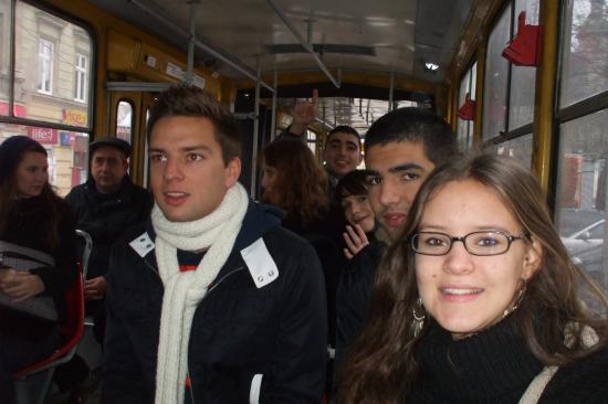 Dans le bus, une partie du groupe.