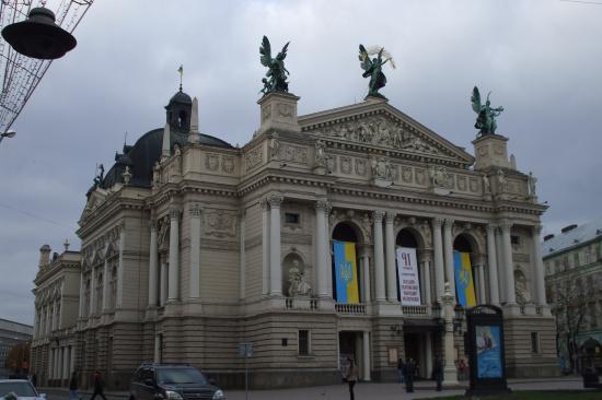 L'opéra de Lviv.