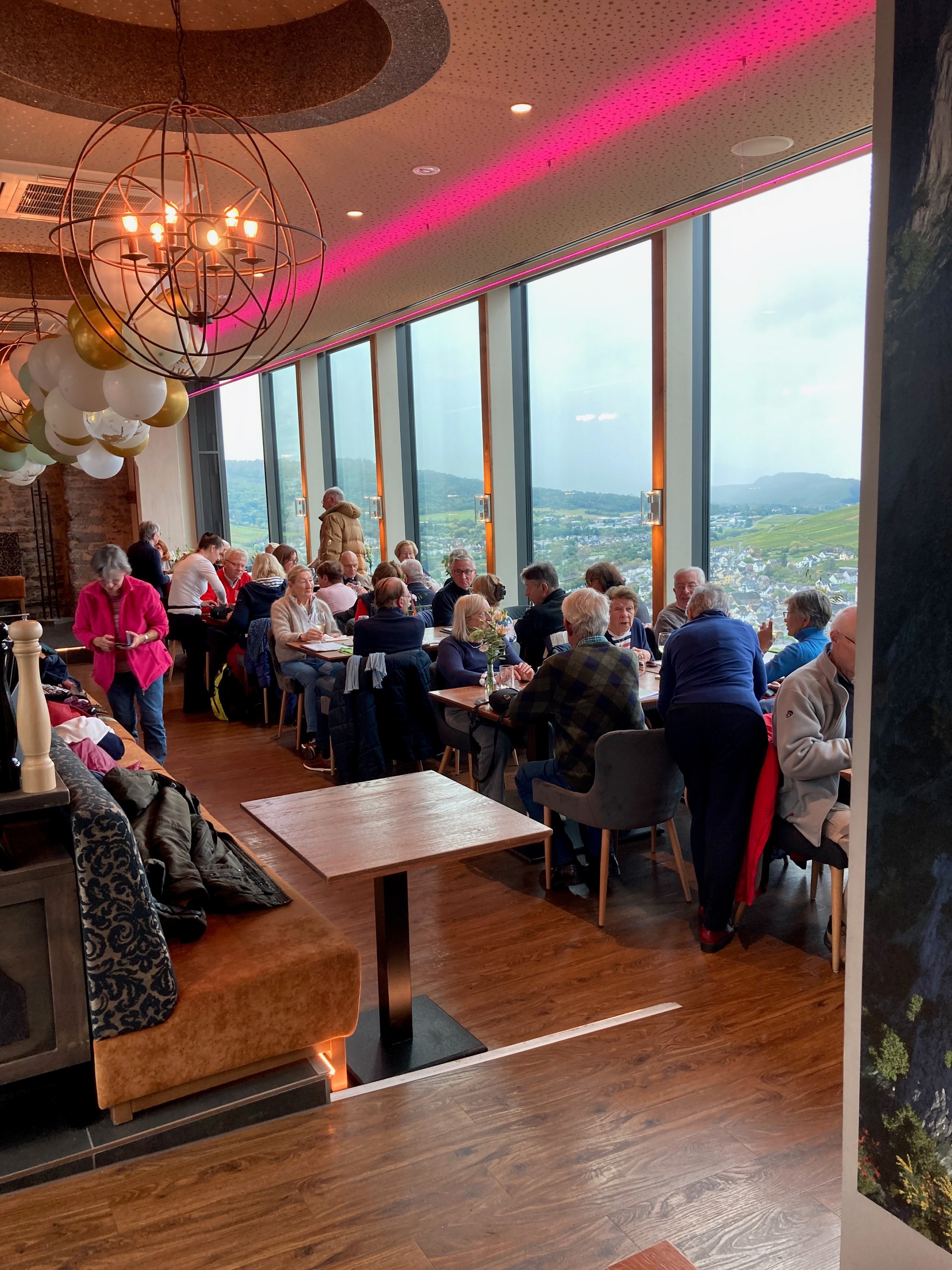 Le panorama vu du restaurant