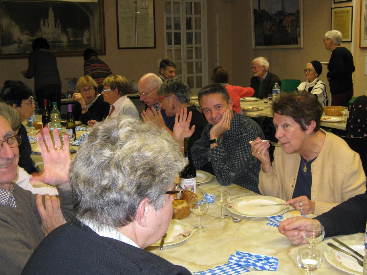 Le repas après l'AG 