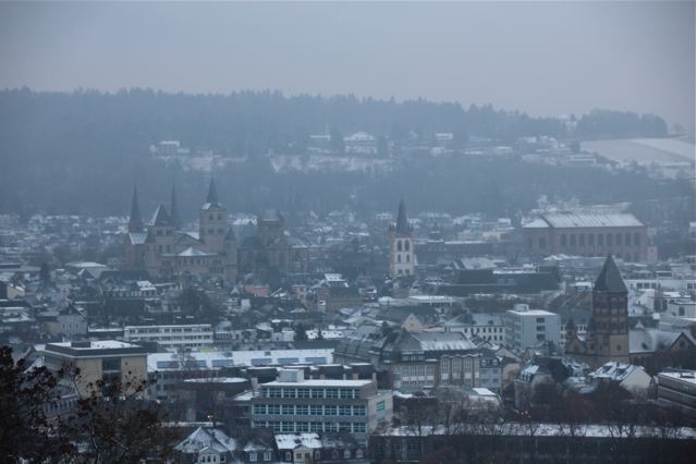 Trèves sous la neige