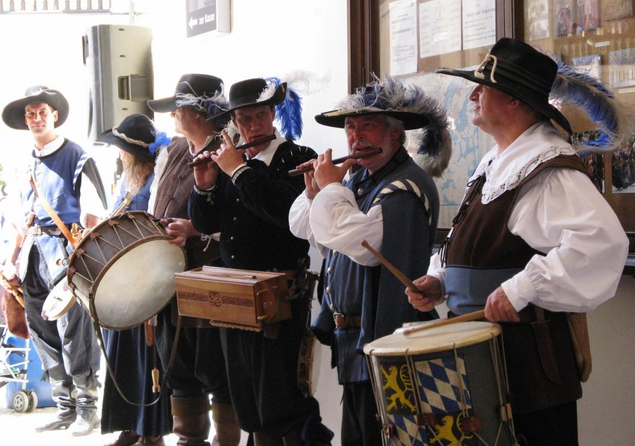Musiciens au festival des jardins