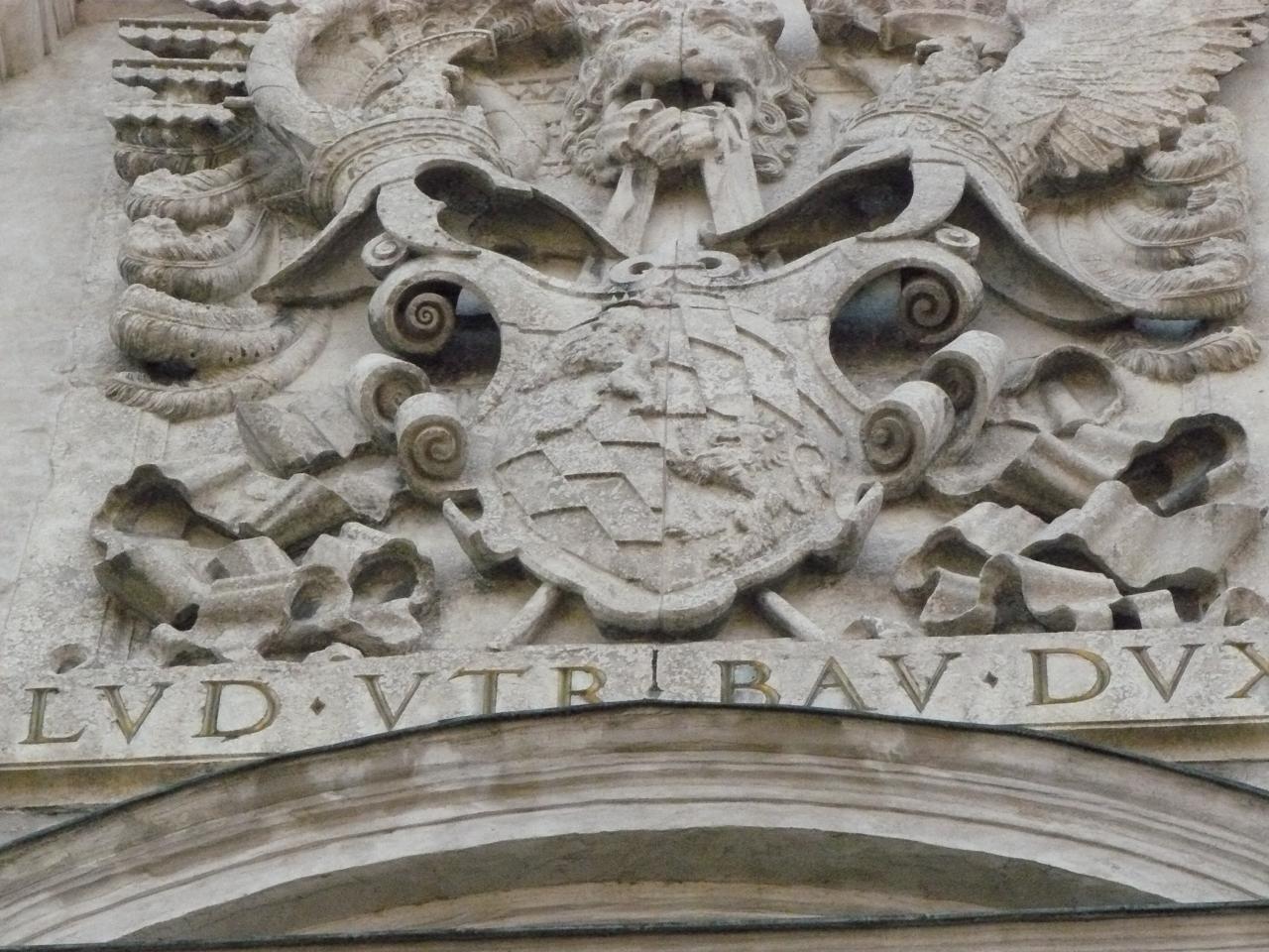Le logo du prince sur la Stadtresidenz