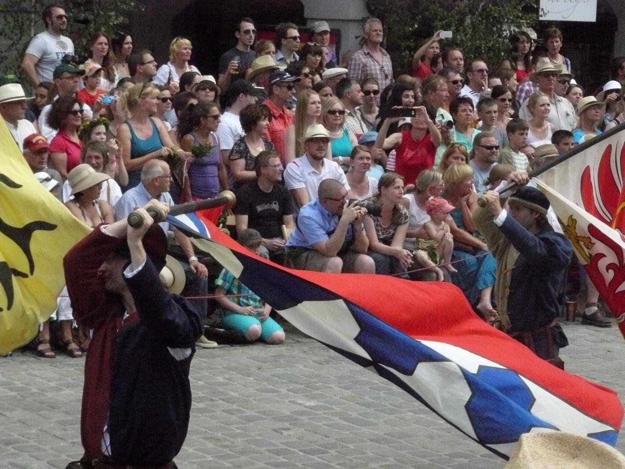 Hochzeitszug Fahnenschwinger