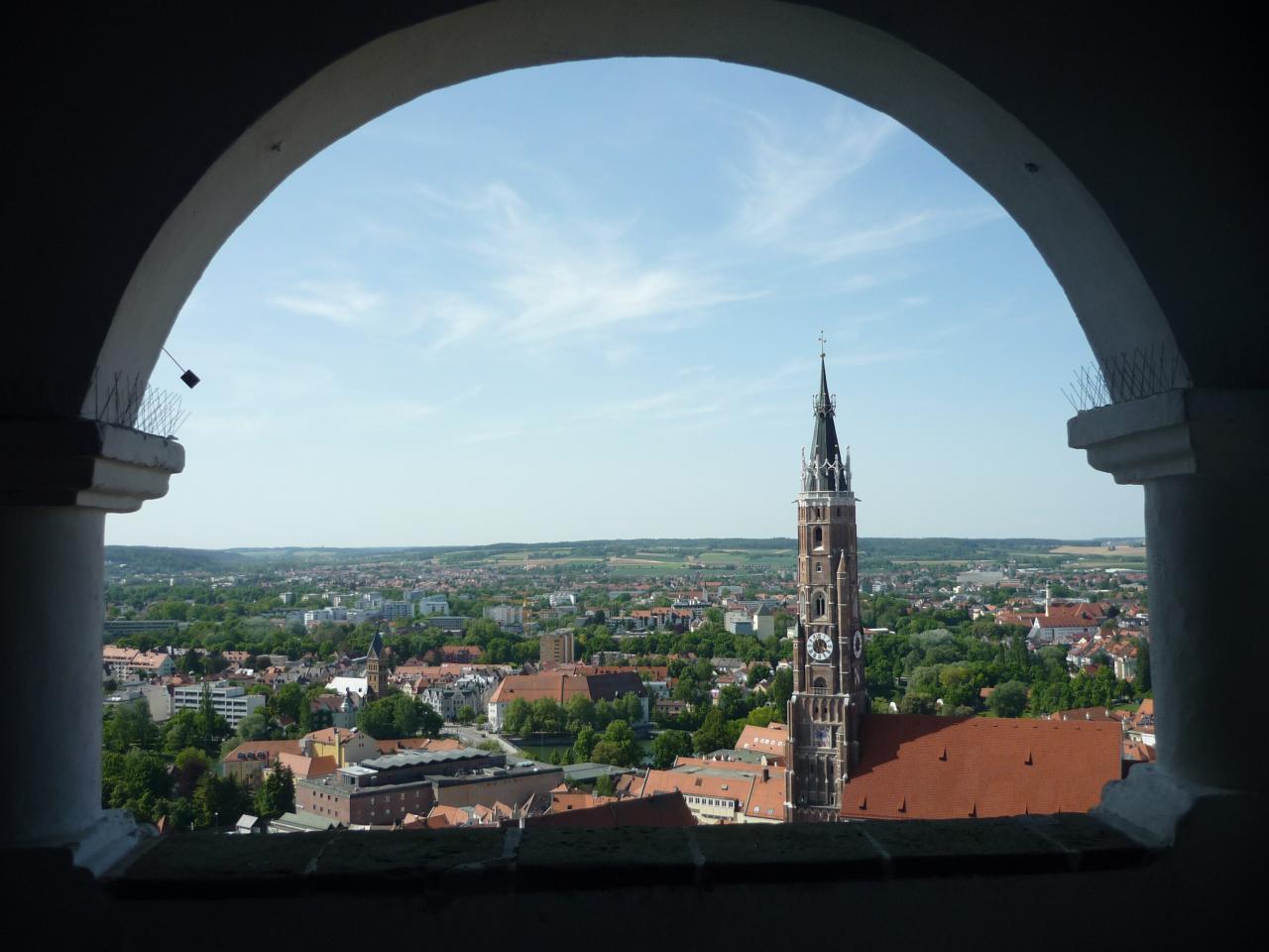 Sankt Martin vue du Burg Trausnitz