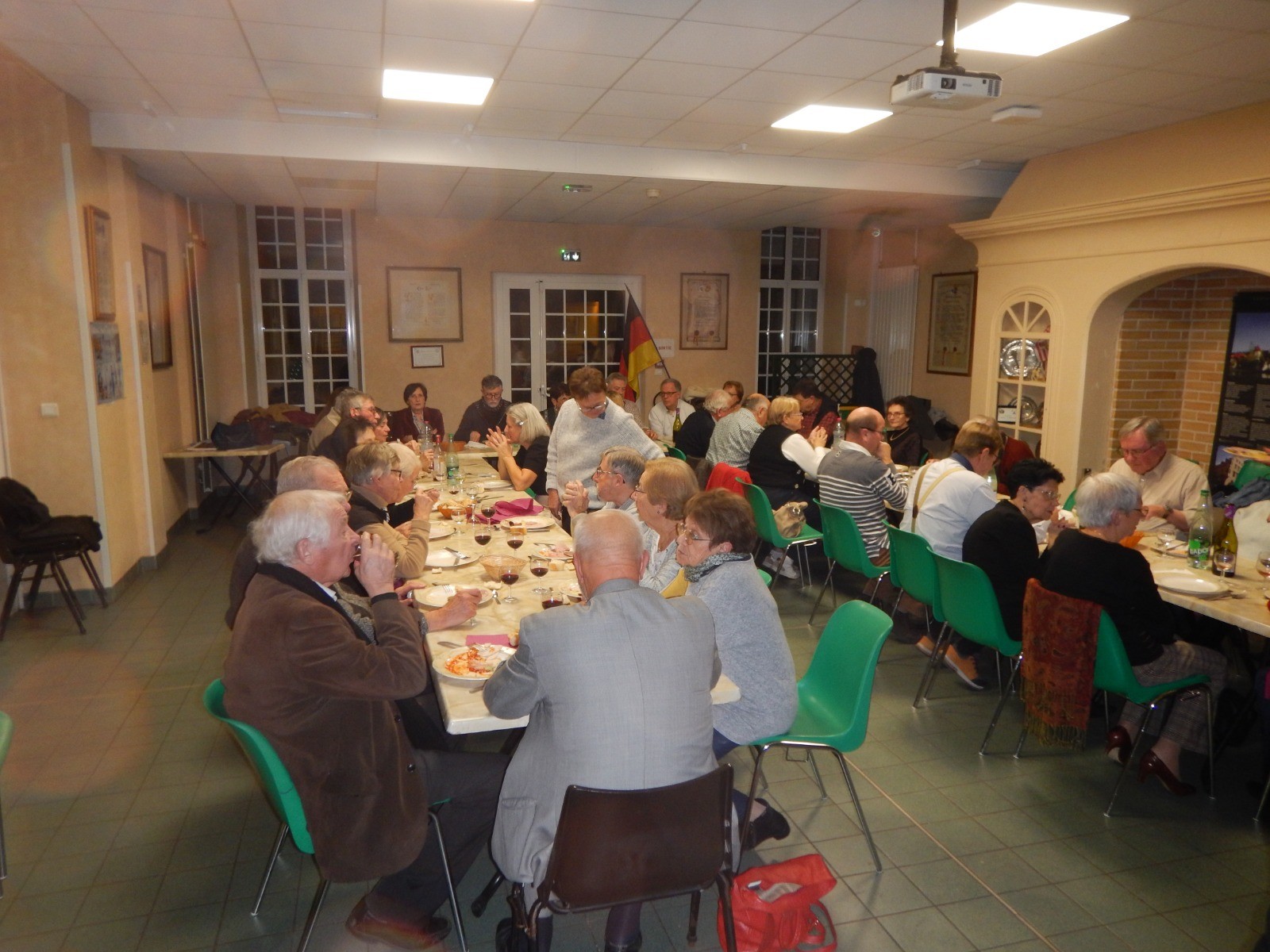 Le repas après l'assemblée générale