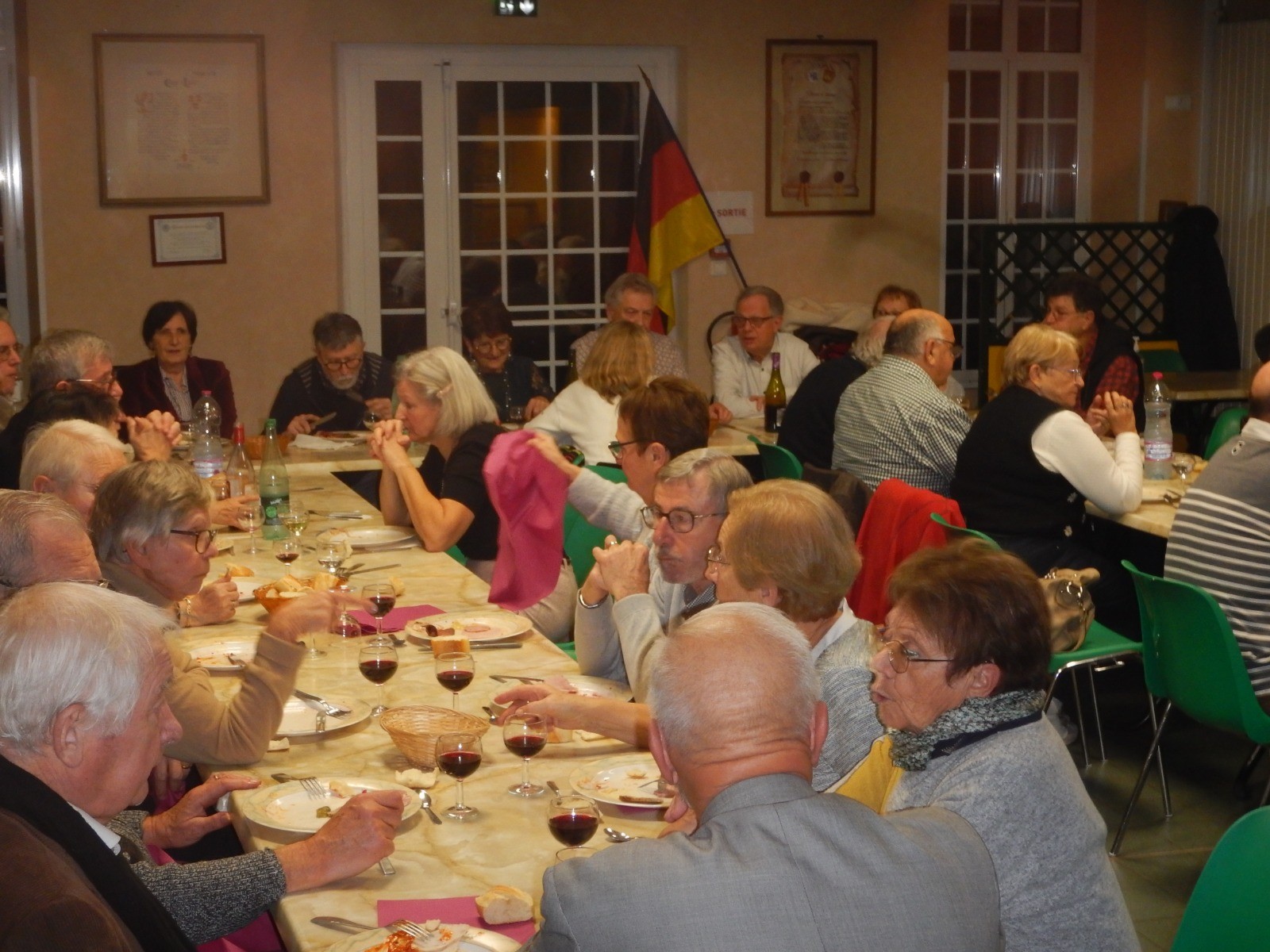 Le repas après l'assemblée générale