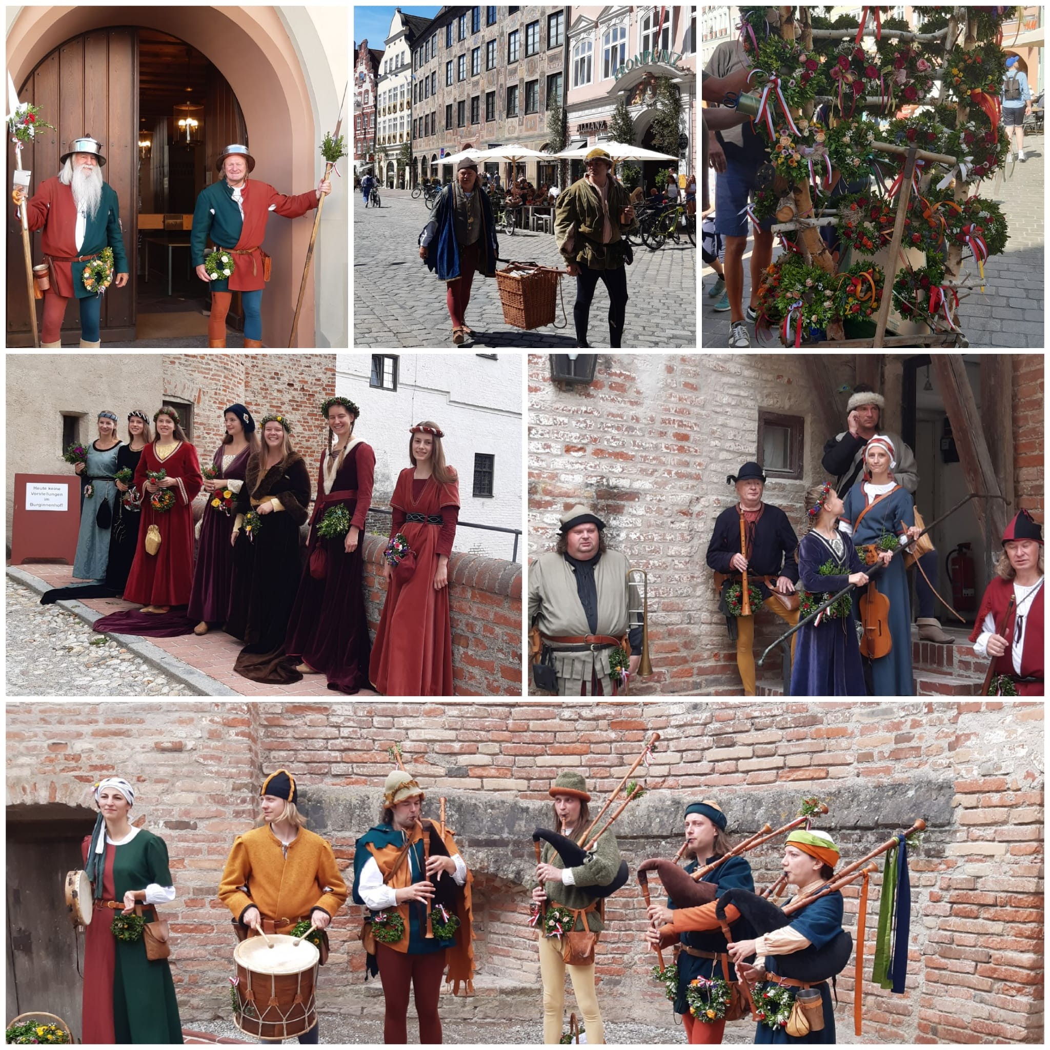 Les fêtes vues par le groupe qui a eu la chance de venir à Landshut
