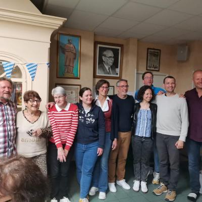 Avec les professeurs de la Berufsschule Eins